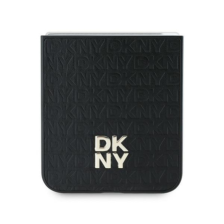 DKNY ETUI HARDCASE DO SAMSUNG Z FLIP6 F741 REPEAT PATTERN STACK LOGO