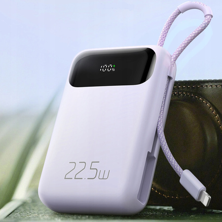 MCDODO POWERBANK 10000MAH Z WYŚWIETLACZEM USB USB-C 22,5W + KABEL LIGHTNING