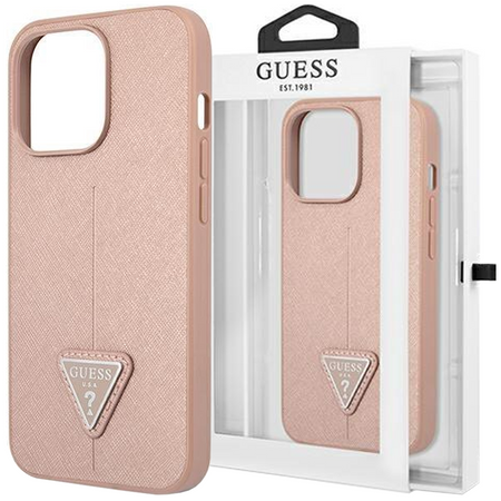 Guess GUHCP14MPSATLP iPhone 14 Plus 6,7" różowy/pink hardcase SaffianoTriangle Logo