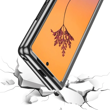 HURTEL ETUI POKROWIEC Z METALICZNĄ RAMKĄ DO SAMSUNG GALAXY Z FOLD 4 NOWOŚĆ