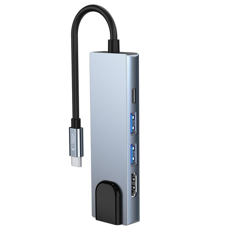 TECH-PROTECT V3-HUB ADAPTER 5IN1 DO LAPTOPA USB-C 4K HDMI Z PORTEM ETHERNET