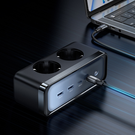 MCDODO ŁADOWARKA SIECIOWA LISTWA ZASILAJĄCA GAN TYP C 6X USB-C USB AC 70W