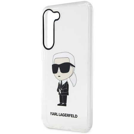 Etui Karl Lagerfeld KLHCS23MHNIKTCT S23+ S916 - przezroczyste hardcase Ikonik Etui Karl Lagerfeld