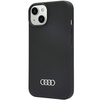 Etui Audi Silicone Case na iPhone 14 - czarne AU-LSRIP14-Q3/D1-BK