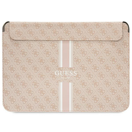 Etui Guess GUCS14P4RPSP 14" różowy/ pink 4G Printed Stripes