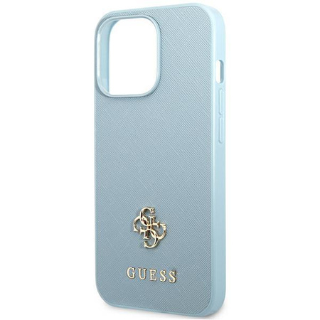 Guess GUHCP13XPS4MB iPhone 13 Pro Max 6,7" niebieski/blue hardcase Saffiano 4G Small Metal Logo