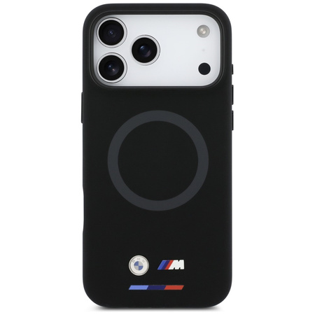 Etui BMW M Silicon Logo MagSafe do       iPhone 17 Pro Max czarny