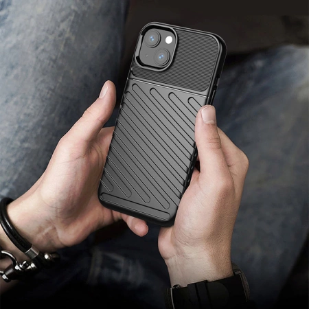 THUNDER CASE POKROWIEC PANCERNY ELASTYCZNY DO IPHONE 13 MINI BEZPIECZEŃSTWO