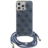 Etui Guess Crossbody Cord 4G Print na iPhone 15 Pro - niebieskie