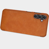Nillkin Qin Leather etui skórzany pokrowiec z klapką portfel brązowe - samsung Galaxy A14