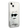 Karl Lagerfeld KLHCP14MLNCHCS iPhone 14 Plus 6,7" srebrny/silver hardcase Glitter Choupette Head