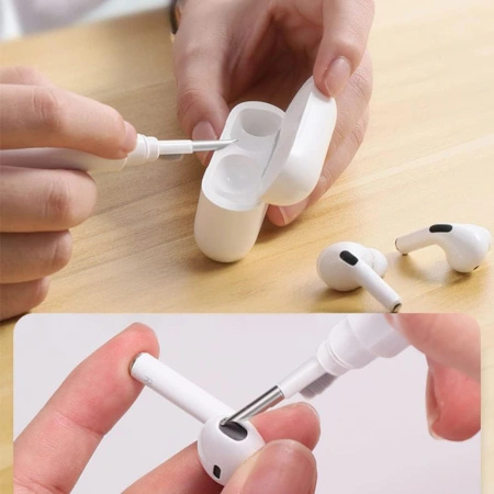 TECH-PROTECT AKCESORIA CZYSZCZĄCE 3W1 DO SŁUCHAWEK CS02 BIAŁY ŁATWE W