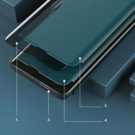 HURTEL ETUI Z KLAPKĄ DO SAMSUNG GALAXY A22 4G FUTERAŁ ECO LEATHER VIEW CASE