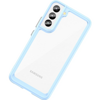 Outer Space Case etui do Samsung Galaxy S22+ (S22 Plus) sztywny pokrowiec z żelową ramką niebieski