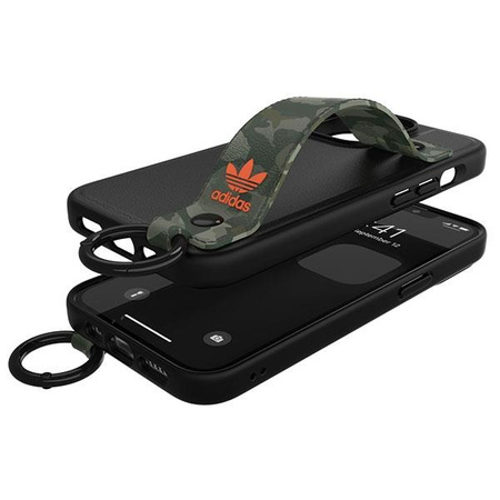 Etui Adidas OR Hand Strap Case na iPhone 13 Pro /13 czarno-zielony/black-green 47111