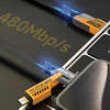 AWEI ZESTAW KABLI 4W1 CL-226 USB-C DO LIGHTNING USB-A DO TELEFONÓW IPHONE