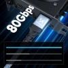Kabel Wozinsky WPS-16AYL2S DisplayPort 2.1 Certyfikowany VESA 80 Gb/s 16K@60Hz 8K@120Hz 4K@240Hz HDR HDCP DSC 2m - czarny