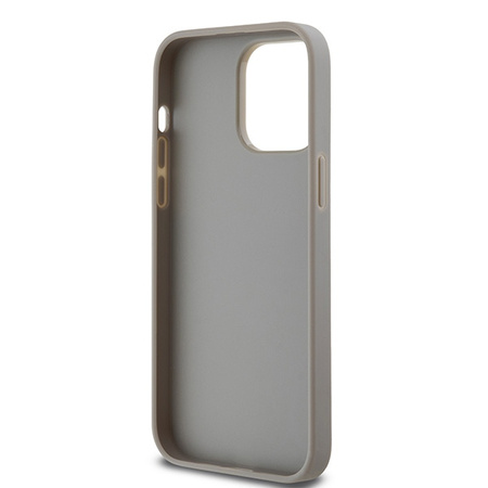 DKNY ETUI HARDCASE LEATHER MONO STRIPE DO IPHONE 14 PRO MAX 6.7 Z METALOWYM