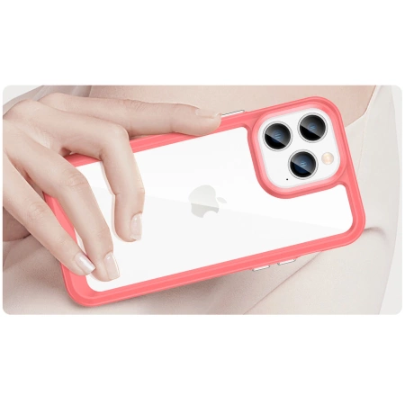 HURTEL POKROWIEC SZTYWNY DO IPHONE 14 PRO MAX OUTER SPACE Z ŻELOWĄ RAMKĄ