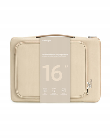 INNOSTYLE TORBA NA LAPTOPA 16 WODOODPORNA ETUI CASE OMNIPROTECT BEŻOWA