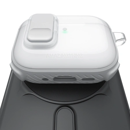 Etui AMAZINGTHING Titan Pro Mag Case Clear do AirPods Pro 3 - białe