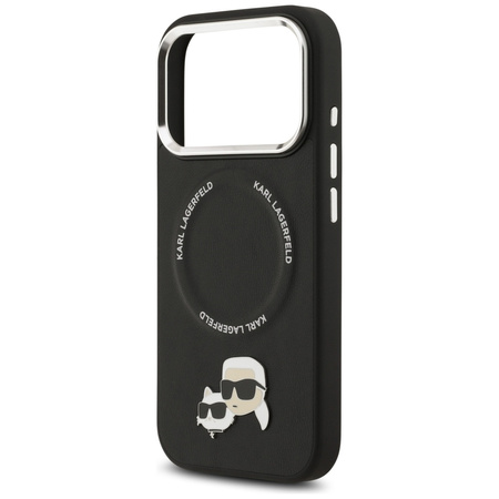 Etui Karl Lagerfeld Karl & Choupette     Pins MagSafe do iPhone 17 Pro Max czarny