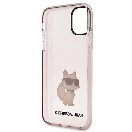 Etui Karl Lagerfeld KLHCN61HNCHTCP na iPhone 11 / Xr - różowe Ikonik Choupette