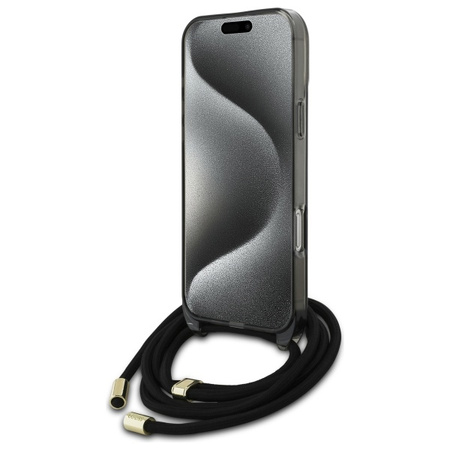 GUESS ETUI HARDCASE CROSSBODY CORD SCRIPT DO MAGSAFE DO IPHONE 16 PRO 6.3