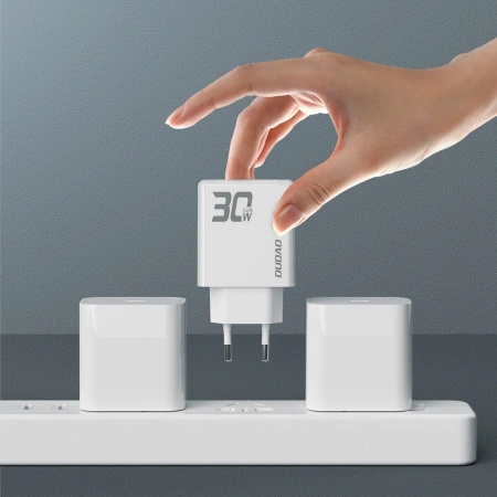 DUDAO ŁADOWARKA GAN A30EUL 30W DO TELEFONÓW IPHONE Z KABLEM USB-C