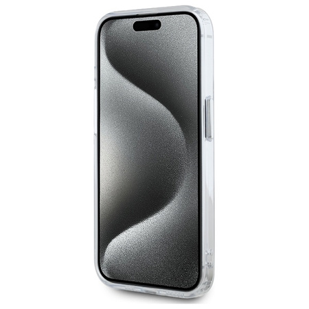 KARL LAGERFELD ETUI HARDCASE DO IPHONE 15 PRO 6.1 DO MAGSAFE Z METALOWYM