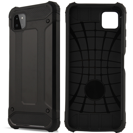 Hybrid Armor pancerne hybrydowe etui pokrowiec Samsung Galaxy A22 5G czarny