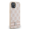 DKNY ETUI HARDCASE DO IPHONE 15 PLUS 14 PLUS LEATHER CHECKERED MONO PATTERN