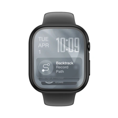 Szkło ochronne AMAZINGTHING Radix z etui na Apple Watch Series 11 42 mm - czarne
