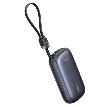 Powerbank Baseus EnerFill FC21 Qpow 3 Ultra 20000mAh 22.5W z wyświetlaczem z dołączonym kablem - czarny