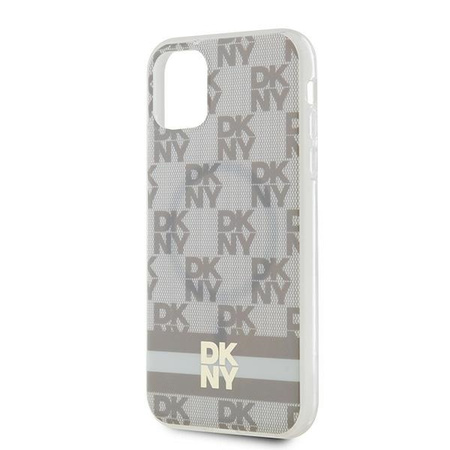 DKNY ETUI HARDCASE DO IPHONE 11 Xr 6.1 IML CHECKERED MONO STRIPES