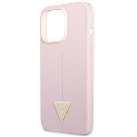 Guess GUHCP13XSLTGU iPhone 13 Pro Max 6,7" fioletowy/purple hardcase Silicone Triangle
