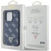 Etui Guess 4G Triangle Metal Logo na iPhone 15 Pro - niebieskie