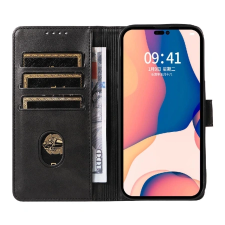 HURTEL ETUI LEATHER BOOK CASE DO IPHONE 16 PRO MAX POKROWIEC SKÓRZANY