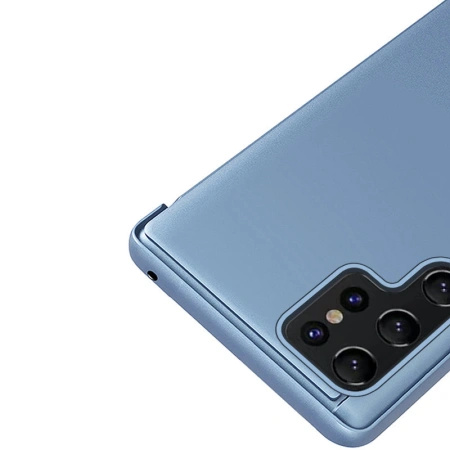 HURTEL ETUI FUTERAŁ POKROWIEC DO SAMSUNG GALAXY S22 ULTRA Z KLAPKĄ CLEAR