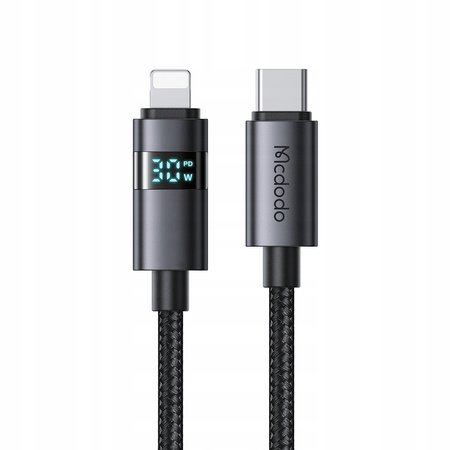 MCDODO KABEL Z WYŚWIETLACZEM USB-C LIGHTNING 36W 1M DO IPHONE X 11 12 13 14