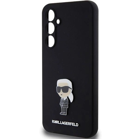 Etui Karl Lagerfeld Silicone Ikonik Metal Pin na Samsung Galaxy S23 FE - czarne