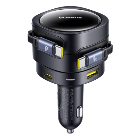 BASEUS ŁADOWARKA SAMOCHODOWA 90W DO SAMOCHODU 2X USB-C 1X USB-A SZYBKIE