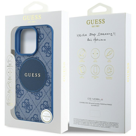 GUESS ETUI DO IPHONE 16 PRO MAX 4G CIRCLE LOGO Z MAGNETYCZNYM DO MAGSAFE