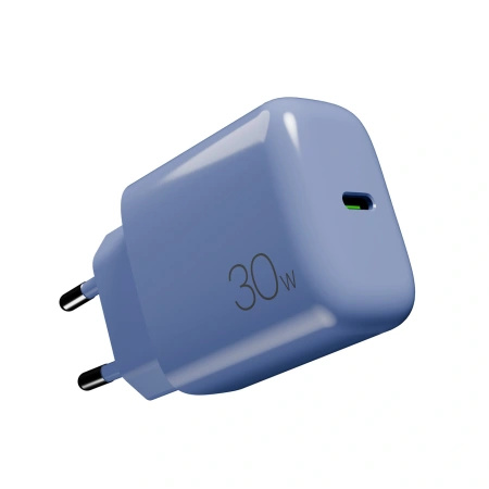 Ładowarka sieciowa Puro Pro Lite 30W USB-C  - niebieska