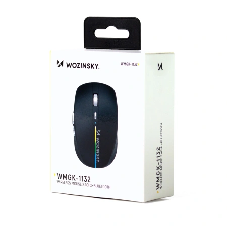 Mysz bezprzewodowa Wozinsky WMGK-1134 ergonomiczna - czarna