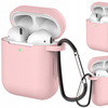 HURTEL ETUI SILIKONOWE DO AIRPODS 2 1 Z BRELOKIEM KARABIŃCZYK POKROWIEC