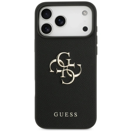 GUESS ETUI GRAINED BIG 4G CLASSIC LOGO DO IPHONE 17 PRO MAX LUKSUSOWA