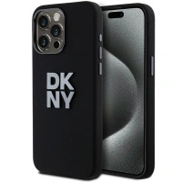DKNY POKROWIEC DO IPHONE 15 PRO MAX 6.7 LIQUID SILICONE Z LOGO METALOWYM