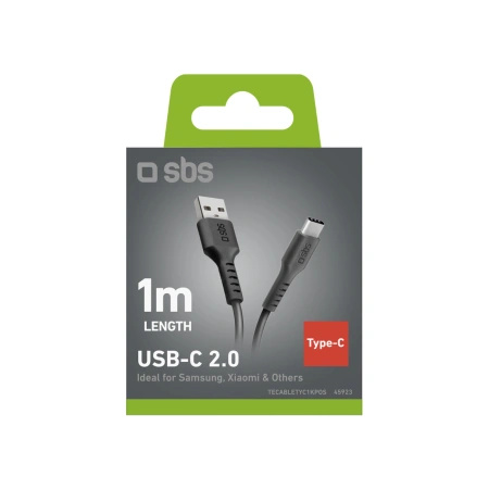 SBS KABEL USB-A DO USB-C DO IPHONE 12 13 14 1M Z PRZEJŚCIÓWKĄ DO ŁADOWANIA