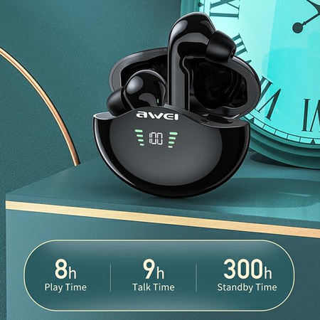 AWEI SŁUCHAWKI BEZPRZEWODOWE T12P TWS+ DO IPHONE 12 13 14 Z STACJĄ DOKUJĄCĄ